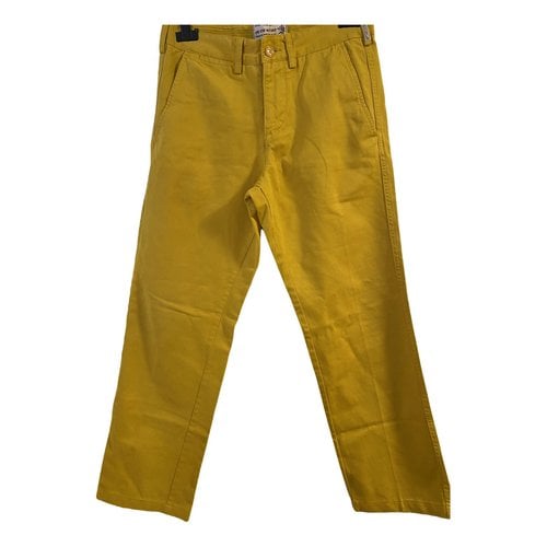 Pre-owned Rifle Straight Jeans In Yellow