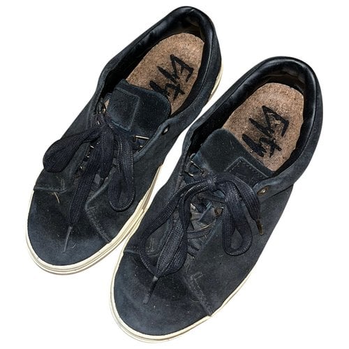 Pre-owned Eytys Leather Trainers In Black