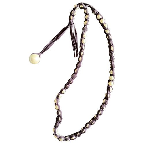 Pre-owned Lanvin Necklace In White