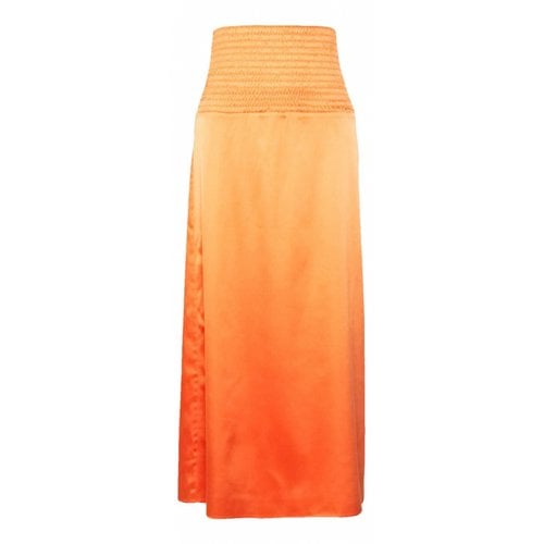 Pre-owned Stylein Maxi Skirt In Orange