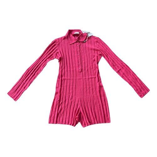 Pre-owned Magda Butrym Cashmere Jumpsuit In Pink