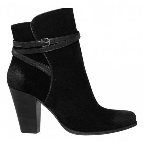 Pre-owned Allsaints Boots In Black