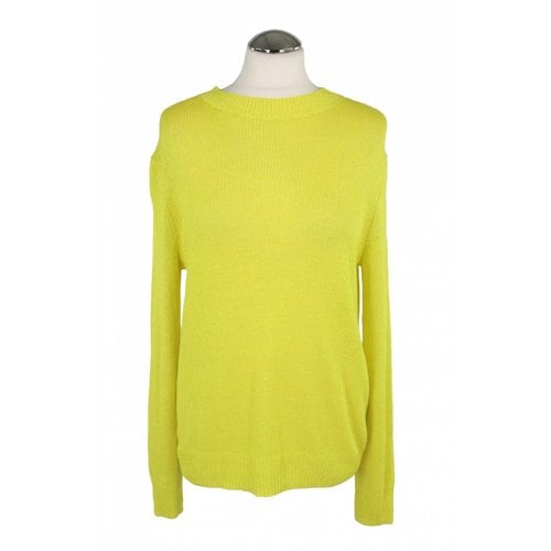 Pre-owned Theory Linen Knitwear In Yellow