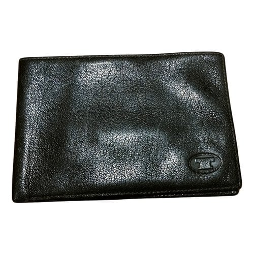 Pre-owned Le Tanneur Leather Wallet In Black