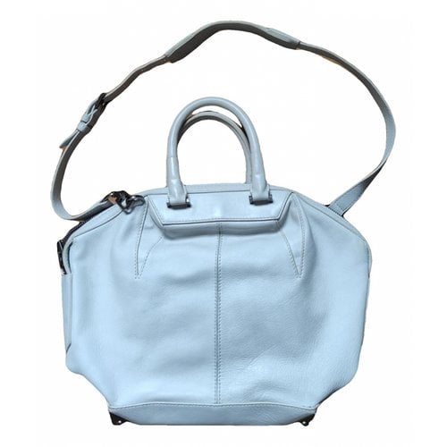 Pre-owned Alexander Wang Emile Leather Tote In White