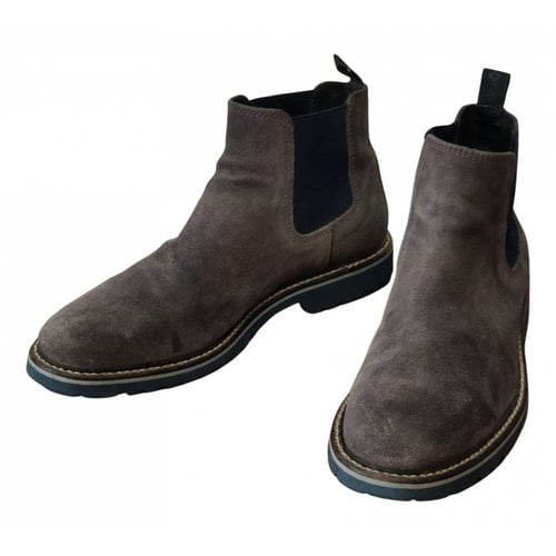 Pre-owned Samsonite Boots In Grey