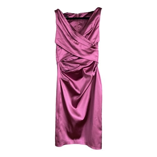 Pre-owned Talbot Runhof Mid-length Dress In Pink