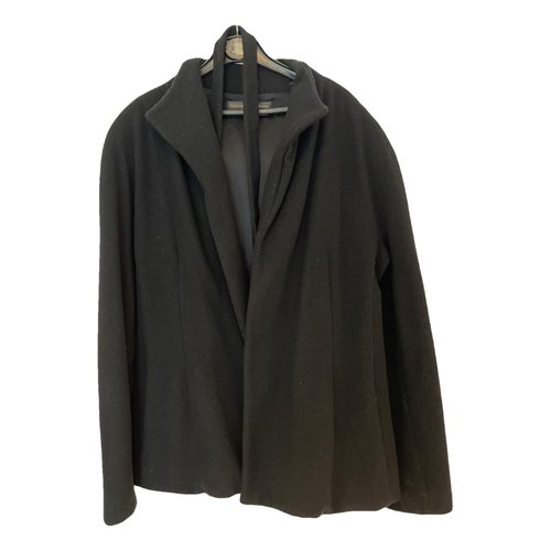 Pre-owned Donna Karan Cashmere Coat In Black