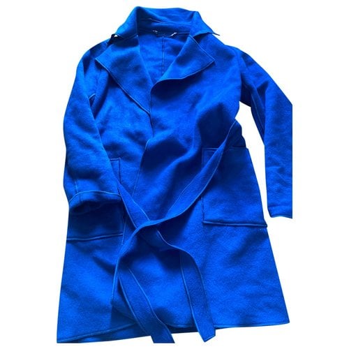 Pre-owned Max & Co Cashmere Coat In Blue