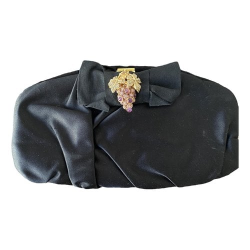 Pre-owned Dolce & Gabbana Cloth Clutch Bag In Black