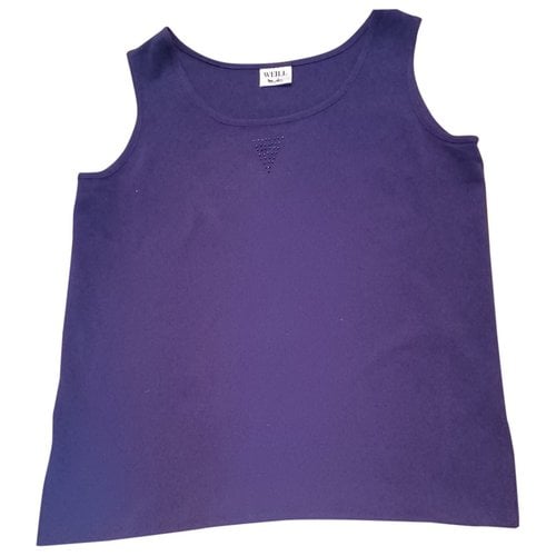 Pre-owned Weill Vest In Purple
