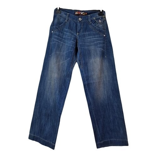 Pre-owned Roxy Straight Jeans In Blue