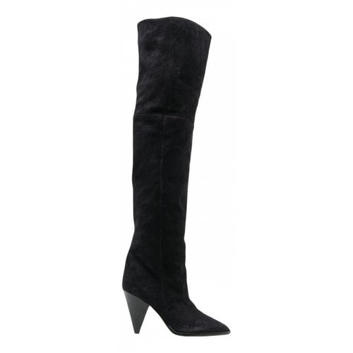 Pre-owned Isabel Marant Western Boots In Black