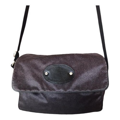 Pre-owned Borbonese Crossbody Bag In Purple