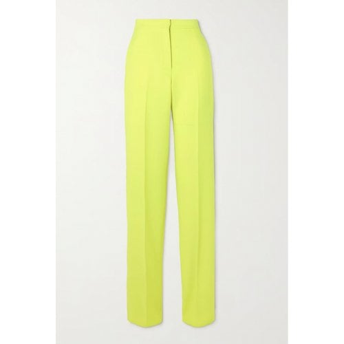 Pre-owned Alexander Mcqueen Wool Trousers In Yellow