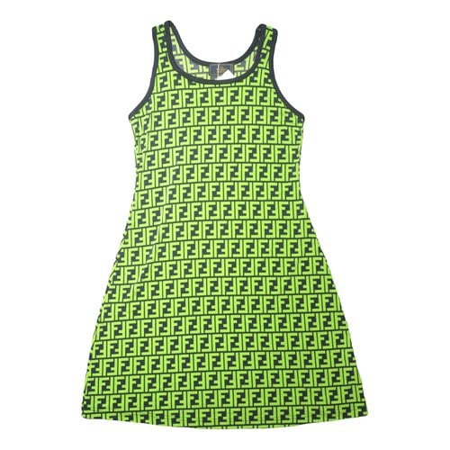 Pre-owned Fendi Mid-length Dress In Green