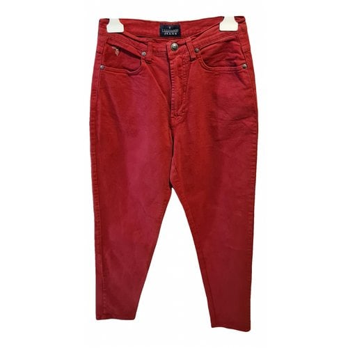 Pre-owned Trussardi Jeans Straight Jeans In Red