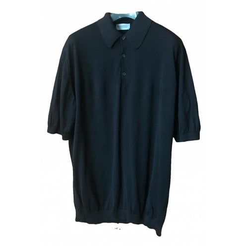 Pre-owned John Smedley Polo Shirt In Black