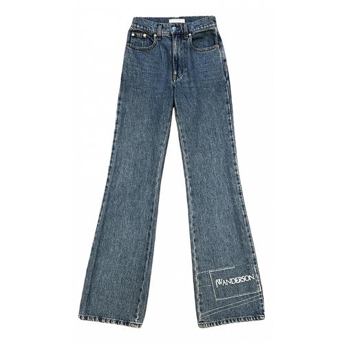 Pre-owned Jw Anderson Bootcut Jeans In Blue