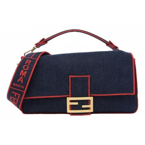 Pre-owned Fendi Baguette Handbag In Blue