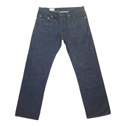 Pre-owned Dior Straight Jeans In Blue