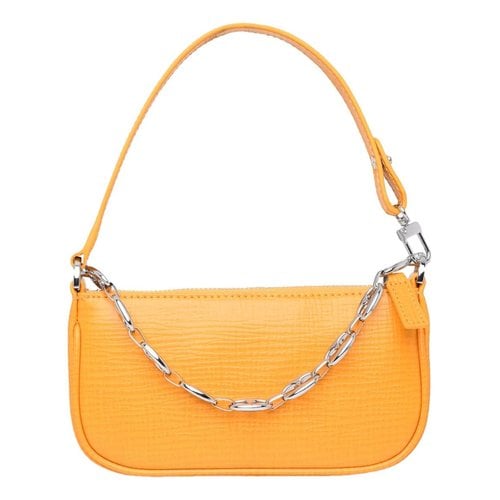 Pre-owned By Far Rachel Leather Handbag In Orange