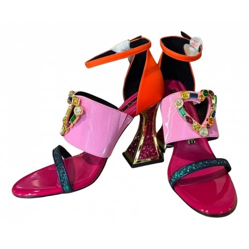 Pre-owned Kat Maconie Leather Sandal In Pink