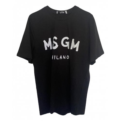 Pre-owned Msgm T-shirt In Black