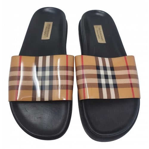 Pre-owned Burberry Sandal In Brown