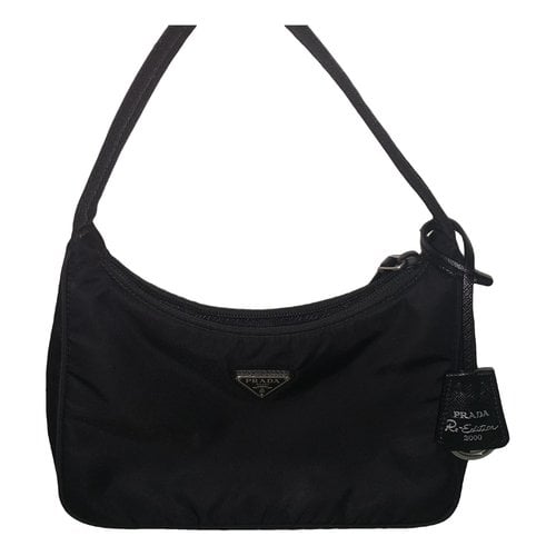 Pre-owned Prada Re-edition 2000 Handbag In Black