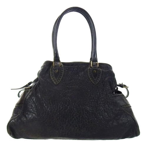 Pre-owned Fendi Leather Handbag In Black