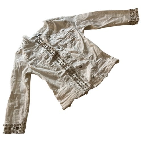 Pre-owned Liujo Short Vest In White
