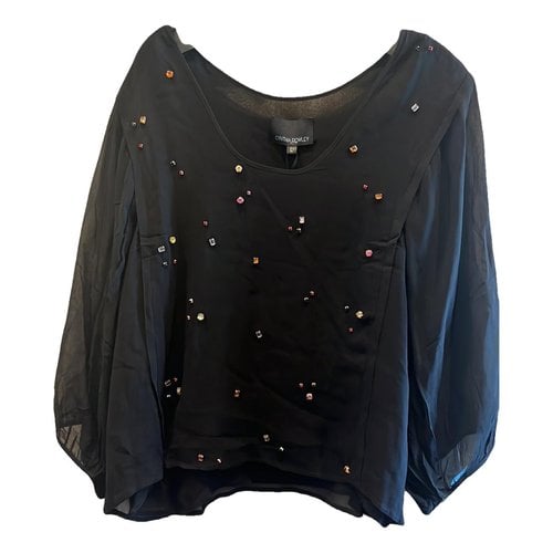 Pre-owned Cynthia Rowley Blouse In Black