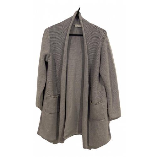 Pre-owned Fabiana Filippi Wool Cardi Coat In Grey