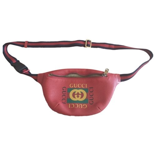 Pre-owned Gucci Neo Vintage Leather Small Bag In Red