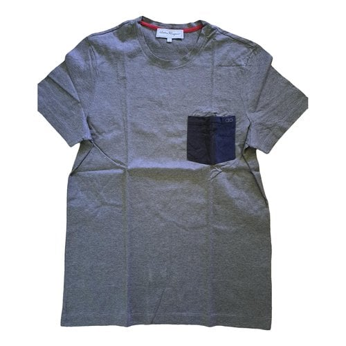 Pre-owned Ferragamo T-shirt In Anthracite