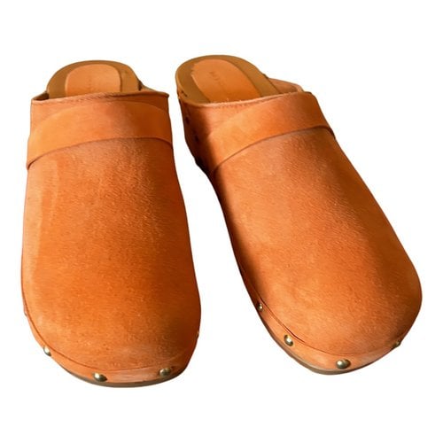 Pre-owned Mychalom Mules & Clogs In Orange