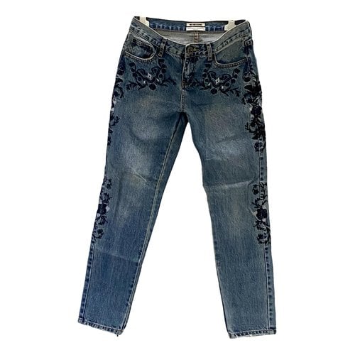 Pre-owned Oneteaspoon Straight Jeans In Blue