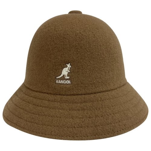 Pre-owned Kangol Wool Hat In Camel