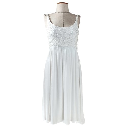 Pre-owned Allude Mid-length Dress In White