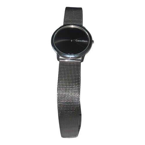 Pre-owned Calvin Klein Watch In Silver