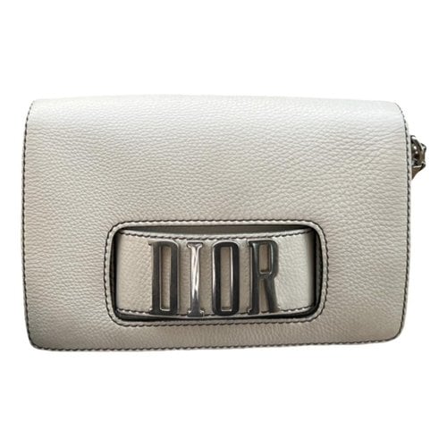 Pre-owned Dior Dio(r)evolution Leather Crossbody Bag In White