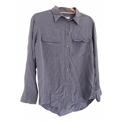 Pre-owned Equipment Silk Shirt In Purple