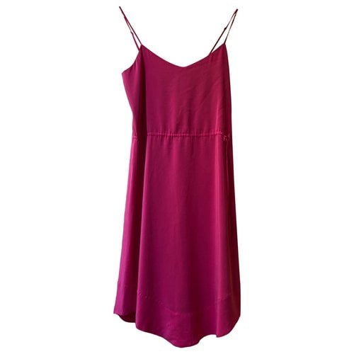 Pre-owned Joie Silk Mid-length Dress In Pink