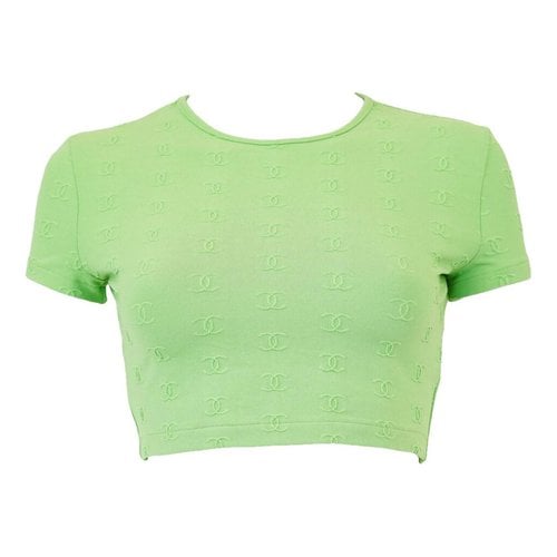 Pre-owned Chanel T-shirt In Green