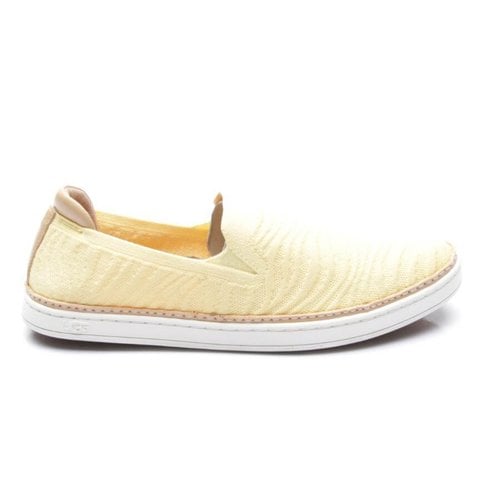 Pre-owned Ugg Cloth Trainers In Yellow