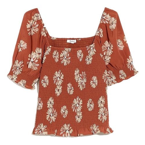 Pre-owned Madewell Blouse In Brown