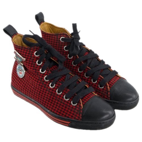 Pre-owned Dsquared2 Cloth Trainers In Red