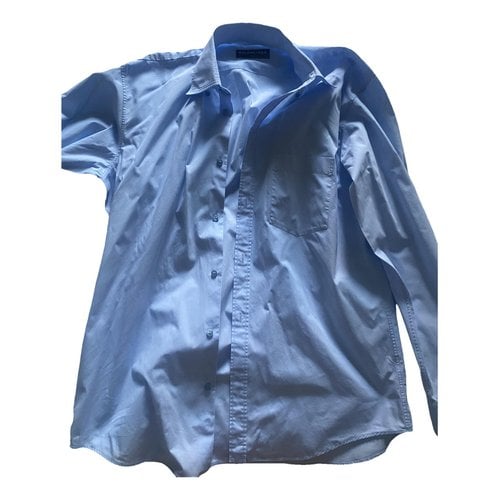 Pre-owned Balenciaga Shirt In Turquoise