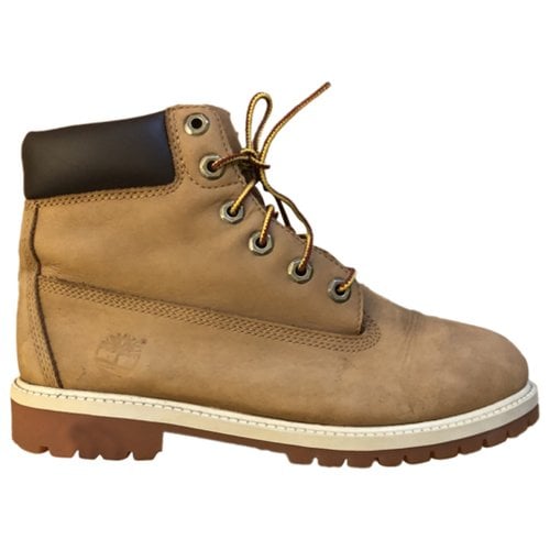 Pre-owned Timberland Leather Boots In Brown